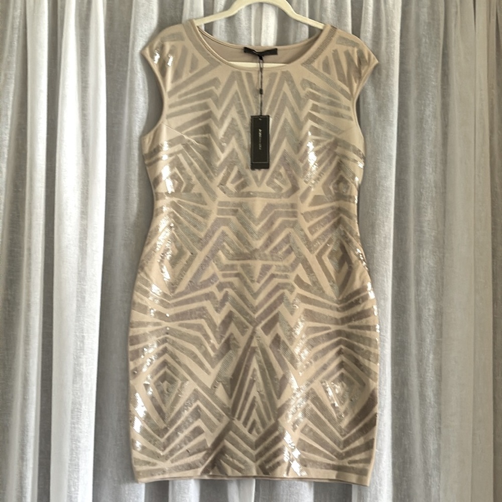BCBG MAXAZRIA beaded dress Size Large NEW